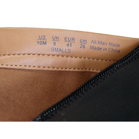 Franco Sarto Smalls Ankle Boots Size 10 Mid Western Black Faux Leather Booties - Picture 4 of 12